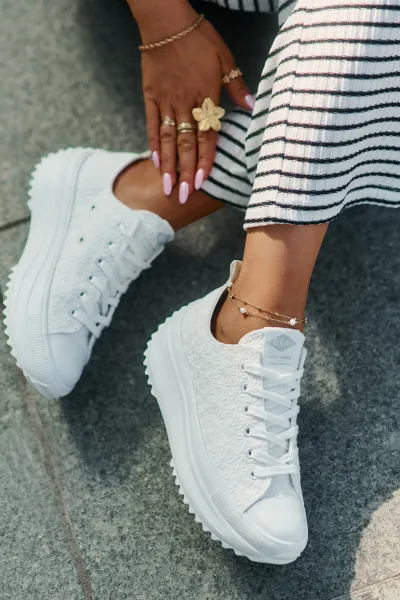 Lee Cooper CANVAS Dámske tenisky, biela, veľkosť