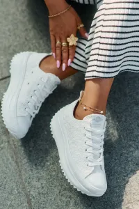 Lee Cooper CANVAS Dámske tenisky, biela, veľkosť