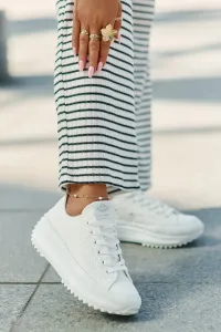 Lee Cooper CANVAS Dámske tenisky, biela, veľkosť