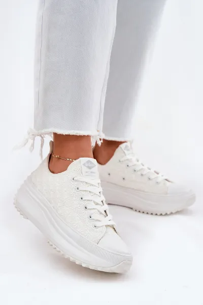 Lee Cooper CANVAS Dámske tenisky, biela, veľkosť