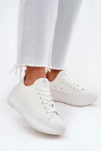 Lee Cooper CANVAS Dámske tenisky, biela, veľkosť