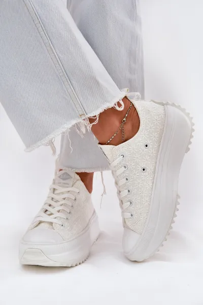 Lee Cooper CANVAS Dámske tenisky, biela, veľkosť