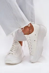Lee Cooper CANVAS Dámske tenisky, biela, veľkosť