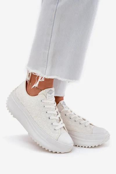 Lee Cooper CANVAS Dámske tenisky, biela, veľkosť