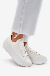 Lee Cooper CANVAS Dámske tenisky, biela, veľkosť
