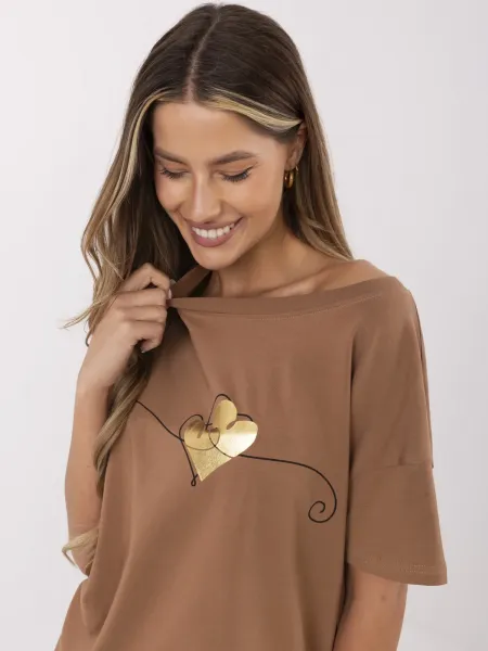 T-shirt-CLM-TS-1017.03-light brown