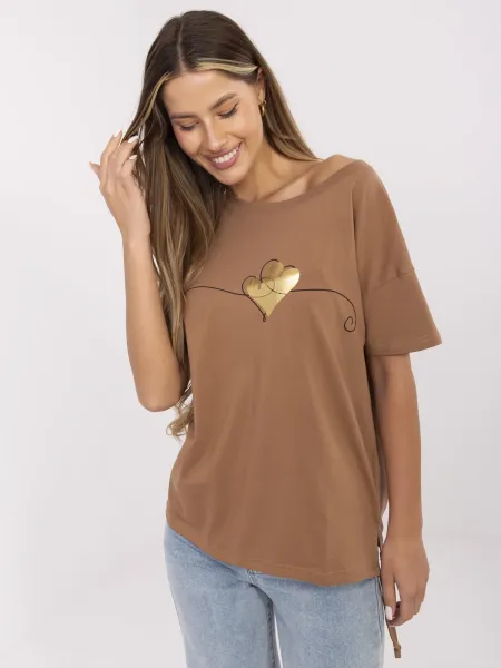 T-shirt-CLM-TS-1017.03-light brown