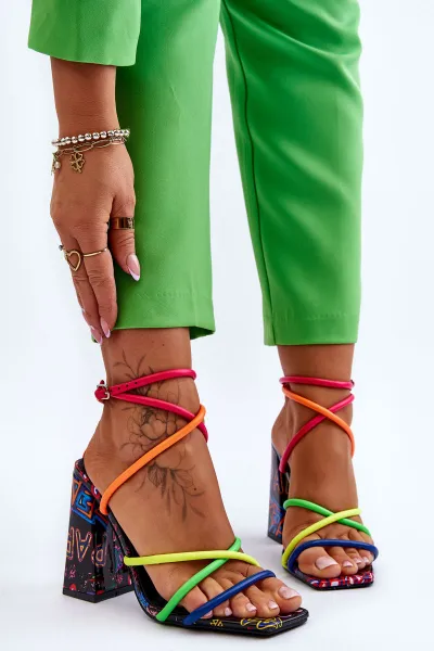 Boto Módne vysoké podpätky Josette Multicolor