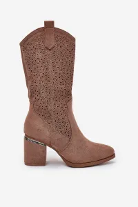 S. BARSKI Dierkované Cowboyské Čižmy Do Polovice Lýtka S.Barski