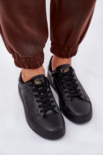 BIG STAR SHOES Nízke Dámske Tenisky Z Eko Kože Big Star