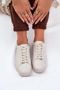 BIG STAR SHOES Nízke Dámske Tenisky Z Eko Kože Big Star
