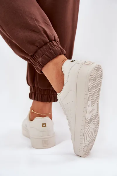 BIG STAR SHOES Nízke Dámske Tenisky Z Eko Kože Big Star