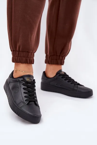 BIG STAR SHOES Nízke Dámske Tenisky Z Eko Kože Big Star