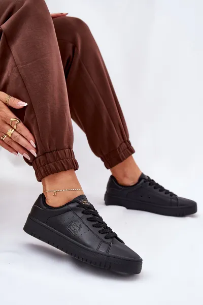 BIG STAR SHOES Nízke Dámske Tenisky Z Eko Kože Big Star