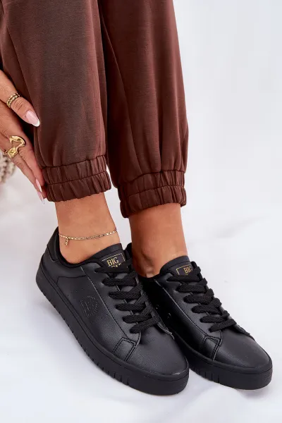 BIG STAR SHOES Nízke Dámske Tenisky Z Eko Kože Big Star