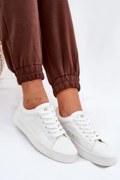 BIG STAR SHOES Nízké Dámske Tenisky Z Eko Kože Big Star