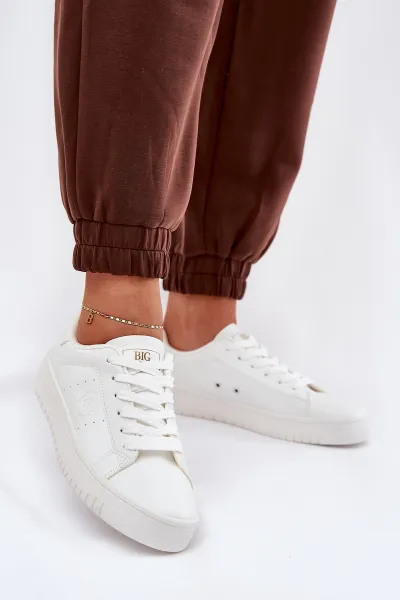 BIG STAR SHOES Nízké Dámske Tenisky Z Eko Kože Big Star