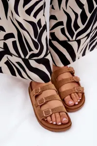 Boto Dámske Sandále S Pásmi A Prackami Camel Uliri