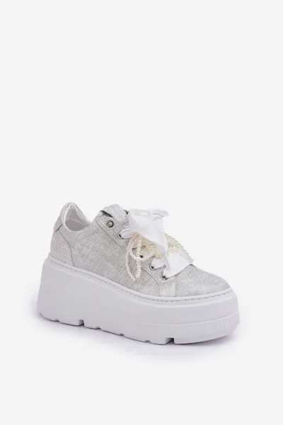 Kožené sneakersy na platforme CheBello