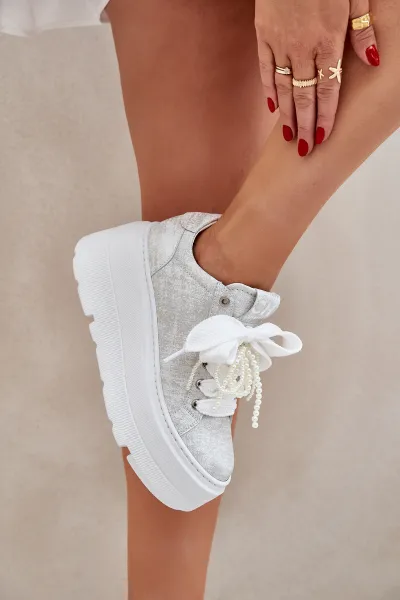 Kožené sneakersy na platforme CheBello