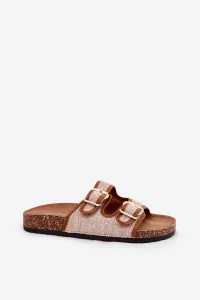 Boto Materiálové dámske papuče na korkovej platforme s prackami Camel Osoffe