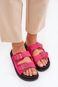 Boto Dámske Sandále Na Platforme S Prackami Fuchsie Simbes