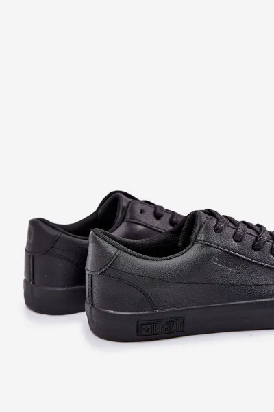 BIG STAR SHOES Pánske Klasické Nízke Tenisky Z Eko Kože Big Star