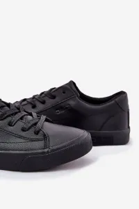 BIG STAR SHOES Pánske Klasické Nízke Tenisky Z Eko Kože Big Star