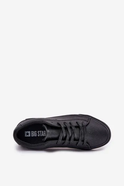 BIG STAR SHOES Pánske Klasické Nízke Tenisky Z Eko Kože Big Star