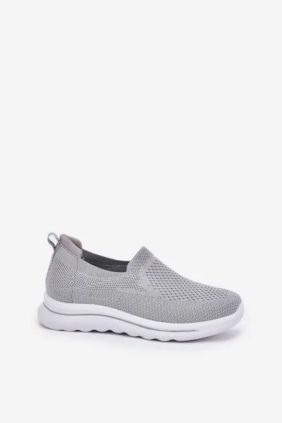 Boto Dámske Textilné Slip-On Tenisky Šedé Adiora