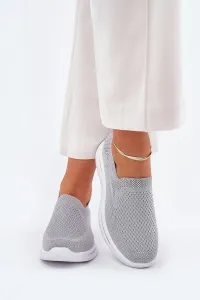 Boto Dámske Textilné Slip-On Tenisky Šedé Adiora