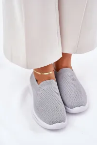Boto Dámske Textilné Slip-On Tenisky Šedé Adiora