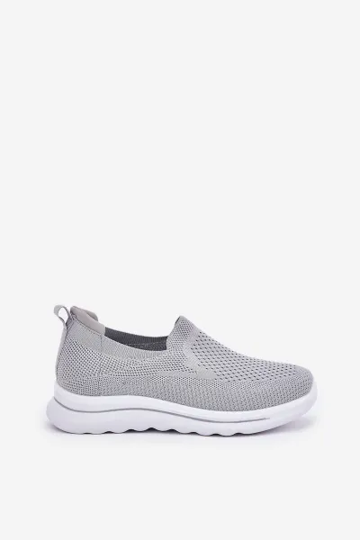 Boto Dámske Textilné Slip-On Tenisky Šedé Adiora