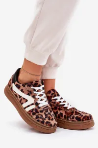 Boto Dámske Tenisky Na Platforme Leopard Hnedé Totter