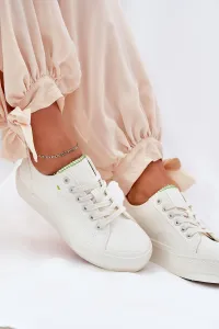 BIG STAR SHOES Dámske Tenisky Na Platforme Z Eko Kože Big Star