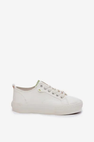 BIG STAR SHOES Dámske Tenisky Na Platforme Z Eko Kože Big Star