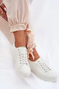 BIG STAR SHOES Dámske Tenisky Na Platforme Z Eko Kože Big Star