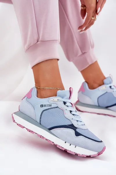 BIG STAR SHOES Semišové Ľahké Športové Topánky Pre Ženy Big Star