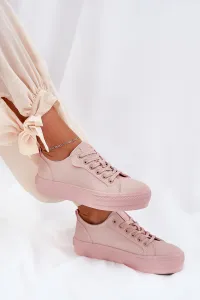 BIG STAR SHOES Dámske Tenisky Na Platforme Z Eko Kože Big Star
