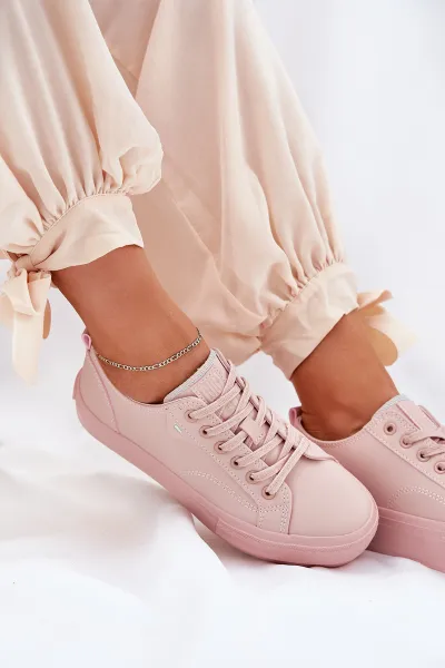 BIG STAR SHOES Dámske Tenisky Na Platforme Z Eko Kože Big Star