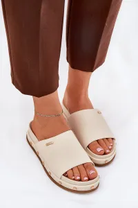 BIG STAR SHOES Dámske platformové sandále Big Star NN274A746 Beige