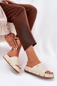 BIG STAR SHOES Dámske platformové sandále Big Star NN274A746 Beige