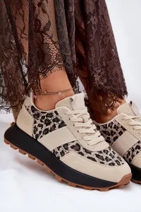 Zamatové Dámske Sneakers Na Platforme Panther Vinceza