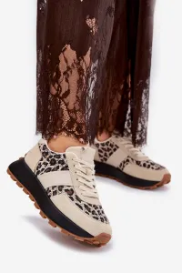 Zamatové Dámske Sneakers Na Platforme Panther Vinceza