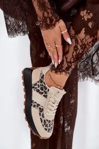Zamatové Dámske Sneakers Na Platforme Panther Vinceza