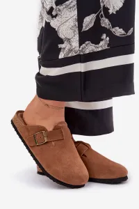 BIG STAR SHOES Semišové Klapky Dámske S Klipom Big Star