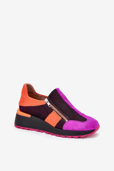 Kožené Sneakersy na Klíne Maciejka Čierne