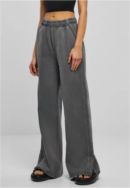 Women's Heavy Terry Garment Dye Slit Pants darkshadow