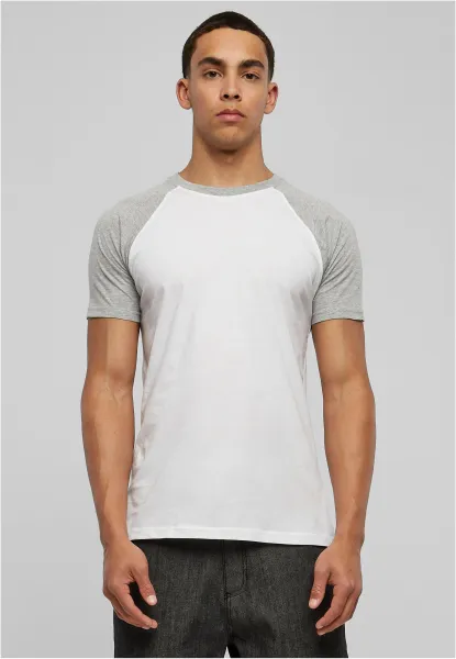 Contrasting raglan t-shirt wht/grey