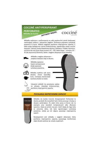 Coccine Kokcín anti -tone aktívnych vložiek